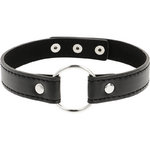 collier en cuir végan 38 cm trois boutons-pression Coquette Chic Desire 3