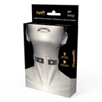 collier en cuir végan 38 cm trois boutons-pression Coquette Chic Desire 5