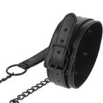 collier réglable en cuir végan avec boucle Intense Fetish 2
