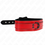 collier ajustable rouge vin 37,5-49,5 cm x 5 cm Kink 2