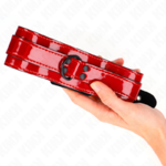 collier ajustable rouge vin 37,5-49,5 cm x 5 cm Kink 4