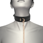 collier fantaisie avec bracelet et laisse en cuir végan doublure néoprène Coquette Chic Desire Fantasy 3