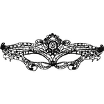 masque pour les yeux fin en dentelle noire Coquette Chic Desire 3
