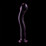 Gode en verre Nebula Ibiza modèle 18 rose 18,5 cm 6