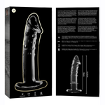 Gode en verre Nebula Ibiza modèle 19 transparent 18,5 cm 5