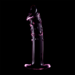 Gode en verre Nebula Ibiza modèle 19 rose 18,5 cm 6