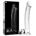 Gode en verre Nebula Ibiza modèle 23 transparent 21,5 cm 2