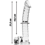 Gode en verre Nebula Ibiza modèle 23 transparent 21,5 cm 3