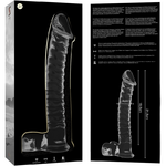 Gode en verre Nebula Ibiza modèle 23 transparent 21,5 cm 5