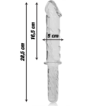 Gode en verre Nebula Ibiza modèle 24 transparent 28,5 cm 3