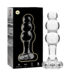 Plug anal en verre Nebula Ibiza modèle 1 transparent 10,5 cm 2