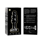Plug anal en verre Nebula Ibiza modèle 1 transparent 10,5 cm 5
