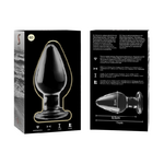 Plug anal en verre Nebula Ibiza modèle 3 transparent 11 cm 5