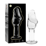 Plug anal en verre Nebula Ibiza modèle 6 transparent 12,5 cm 2