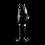 Plug anal en verre Nebula Ibiza modèle 6 transparent 12,5 cm 6