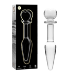 Plug anal en verre Nebula Ibiza modèle 7 transparent 13,5 cm 2