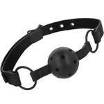 Bâillon boule en cuir végan Intense Fetish, vue 2 sur 5