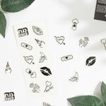 Lot de 10 tatouages temporaires Candy Collection Secret Play, vue 2 sur 5
