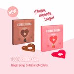 String comestible cœur unisexe saveur fraise Secret Play, vue 4