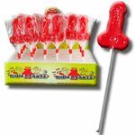 Sucette pénis gommeuse saveur fraise Diablo Goloso - vue 2
