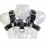 Harnais cuir homme chaînes réglable Leather Body Chain III, vue 3 sur 3