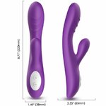 vibromasseur rabbit chauffant point G violet Spark Armony vue 3 sur 5