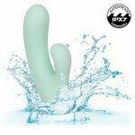 vibromasseur rabbit point G transparent aqua Fiji Calexotics vue 8 sur 10