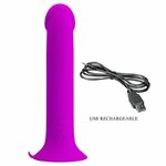 vibromasseur point G à ventouse violet Murray Pretty Love vue 11 sur 12