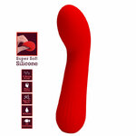 vibromasseur point G souple rouge Faun Pretty Love vue 7 sur 9