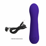 vibromasseur point G souple violet Faun Pretty Love vue 8 sur 9