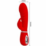 vibromasseur rabbit point G rouge Prescott Pretty Love vue 5 sur 9