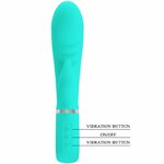 vibromasseur rabbit point G vert aqua Prescott Pretty Love vue 6 sur 9