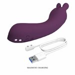 vibromasseur point G double embout violet Lunao Pretty Love vue 10 sur 10