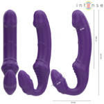 double vibromasseur télécommandé violet 20 cm Jill Intense vue 3 sur 8