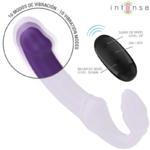double vibromasseur télécommandé violet 20 cm Jill Intense vue 5 sur 8