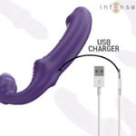 double vibromasseur télécommandé violet 20 cm Jill Intense vue 7 sur 8