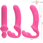 double vibromasseur télécommandé rose 20 cm Amy Intense vue 3 sur 8