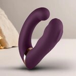 vibromasseur point G et clitoris violet Gemini Rocks-Off vue 3 sur 10