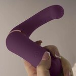 vibromasseur point G et clitoris violet Gemini Rocks-Off vue 4 sur 10