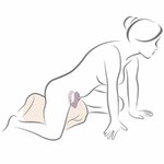 vibromasseur point G et clitoris violet Gemini Rocks-Off vue 10 sur 10
