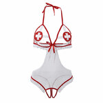 Costume infirmière sexy transparent blanc Subblime, vue 4