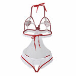 Costume infirmière sexy transparent blanc Subblime, vue 5