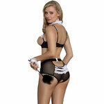 costume soubrette sexy noir et blanc S/M Subblime 3