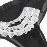 costume soubrette sexy noir et blanc S/M Subblime 6