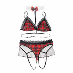 Costume étudiante sexy damier Subblime, vue 7
