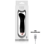 Vibromasseur rechargeable silicone noir One Dolce Vita, vue 4 sur 5