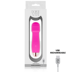 Vibromasseur rechargeable silicone rose Trois Dolce Vita, vue 3 sur 4