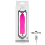 Vibromasseur rechargeable silicone rose Quatre Dolce Vita, vue 3 sur 4