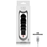 Vibromasseur rechargeable silicone noir Six Dolce Vita, vue 3 sur 4
