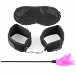 kit de séduction sensuelle menottes chatouilleur à plumes et masque Fetish Fantasy Series, photo principale